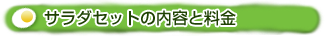 サラダセットの内容と料金